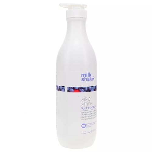 milk_shake Silver Shine Light Shampoo 1000 ml, grey, (Pack of 1)