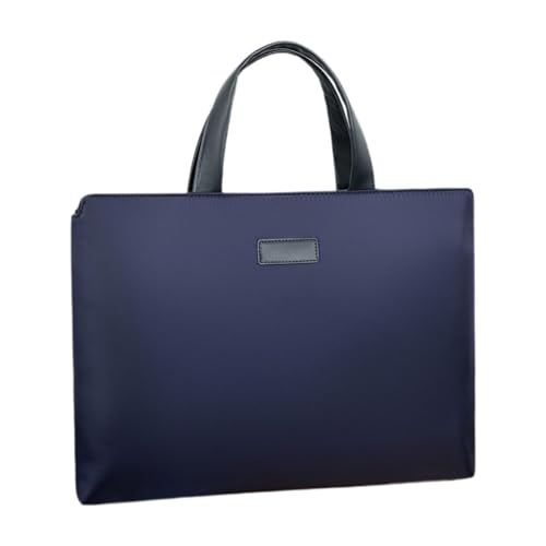 Professional Business Bag for Men, Stylish Briefcase for Work and Travel, Blue, Cloth