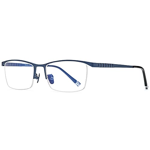 Image of FONEX Titanium Glasses Frame for Men,Square Eyewear Full Optical Eyeglasses F85641