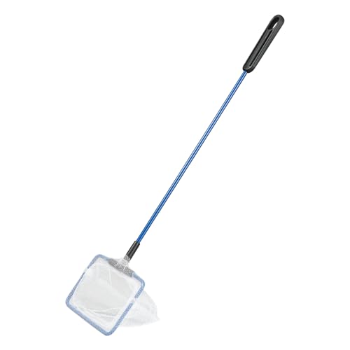 AQUANEAT Aquarium Fish Net, 3 inch Small Fish Tank Cleaning Net, Food Wastes Skimmer for Small Ponds and Pools