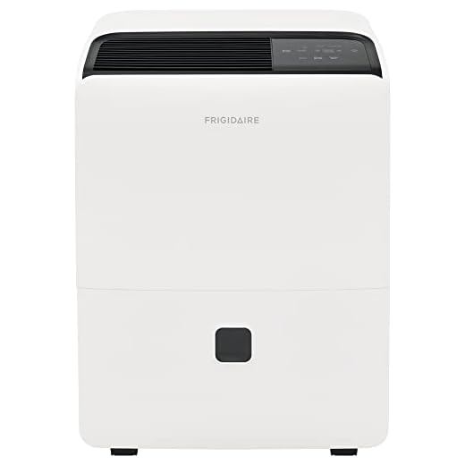 Frigidaire FFAD6022W1 Dehumidifier, High Humidity 60 Pint Capacity Dehumidifier with a Easy-to-Clean Washable Filter and Custom Humidity Control for maximized comfort, in White