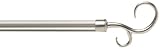 Levolor Kirsch 58724.012 5/8-Inch Diameter 28 to 48-Inch Width Scroll Rod Set, Satin Nickel