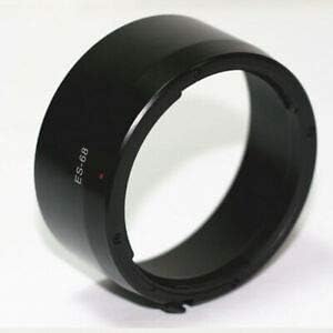 Image of Supernic ES-68 Bayonet Mount Lens Hood + 49mm UV Filter Compatible with Canon EF 50mm F /1.8 STM Lens as LHOODES68, Plastic Material, Support 49mm UV and Lens Cap