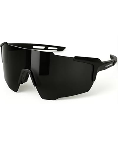 Image of grinderPUNCH Running Baseball Sunglasses for Men Women Sports Cycling Glasses Softball Sunglasses UV400 Protection (Black)