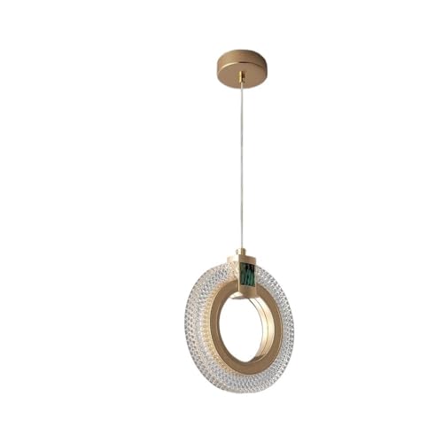 Luminaire suspendu moderne doré pour une chambre chaleureuse