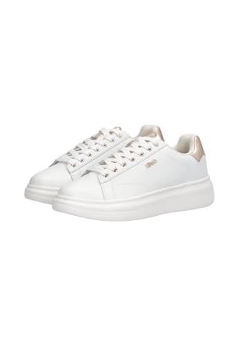 Liu Jo Para Mujer. BF5059PX748S1052 Zapatillas De Piel Curtida Blanco (40), 3 A 5Cm, Cordones, Casual - 3