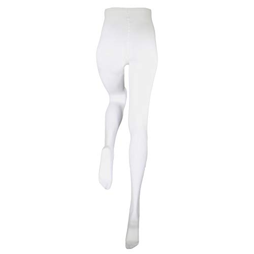 Image of Truform 15-20 mmHg Compression Pantyhose, Sheer 20 Denier Women's Shaping Tights, White, X-Tall