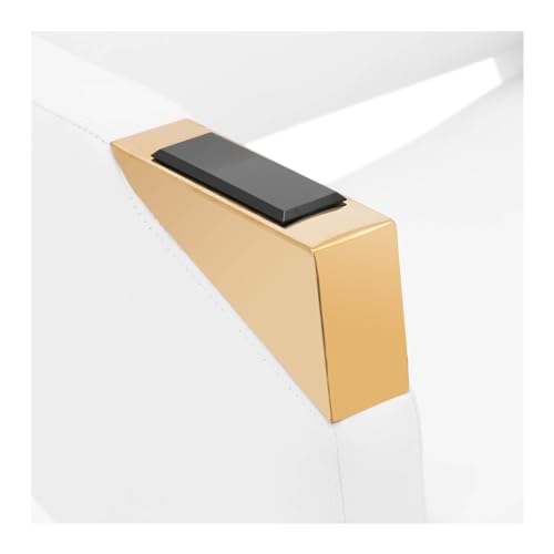 Physa Physa Penryn White & Gold Friseurstuhl mit Fußstütze 470-630 mm 200 kg Weiß/Golden Barberstuhl Friseursessel Friseurstuhl höhenverstellbar Bedienstuhl Friseur