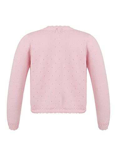 Kids Girls Knit Long Sleeve Sparkle Cardigan Lace Flower Knitting Hem Kids Open Front Bolero Shrugs2