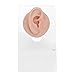 Ktsxxops Silicone Piercing Body Model Soft Silicone Ear Mouth Nose Eye Tongue Navel Model with Display Rack for Piercing Practice (Light Beige2)