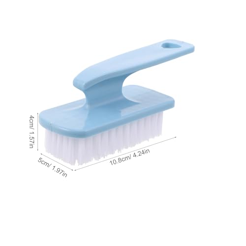 TOGEVAL Cepillo de Limpieza Pequeño de Plástico Mango Curvo Cerdas Suaves para Electrodomésticos y Cocina Cepillo Multifuncional para Uso Doméstico en Baño y Exprimidor 1 Unidad Azul - imagen 2