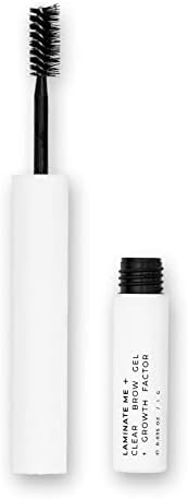 MADLUVV Laminate Me+ Eyebrow Gel Clear Infused with Natural Brow Growth Serum, Dual-Side Styling Brush, Daily Use Medium Hold Lamination, Vegan Formula with Peptide, Biotin, Aloe