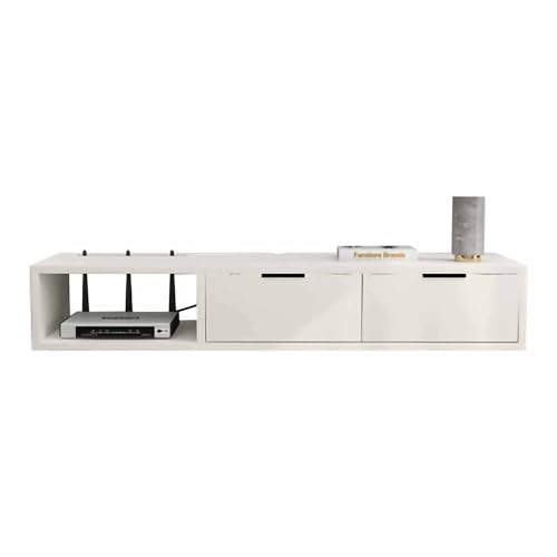 Meuble TV flottant compact 100cm pour libérer l'espace au sol