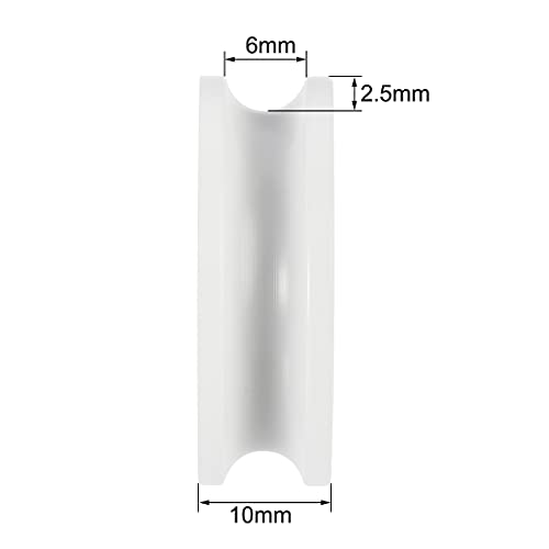 PATIKIL U608ZZ 8x30x10mm Nylon U-Scanalatura