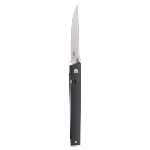 CRKT CEO EDC Folding Pocket Knife: Low Profile Gentleman's Knife, Everyday Carry, Satin Blade, IKBS Ball Bearing Pivot, Liner Lock, Glass Reinforced Fiber Handle, Deep Carry Pocket Clip 7096
