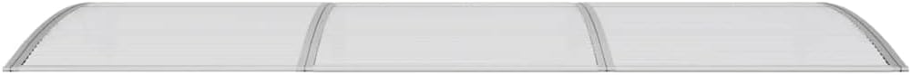 vidaXL Door Canopy, Outdoor Door Awning Canopy, Patio Porch Awning, Front Door Patio Canopy for Sun Shutter, Gray 118.1"x39.4" Polycarbonate
