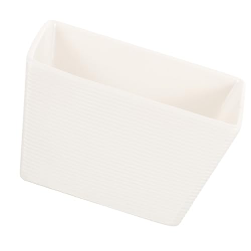 Angoily Contenedor de Bolsas de Café y Tarros de Almacenamiento de Azúcar de Cerámica de Color Claro en Forma de Cubo, Moderno, Fácil de Limpiar, Adecuado para Hotel y Hogar