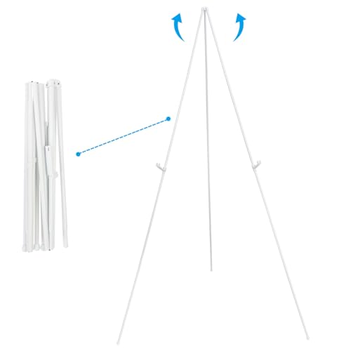 PATIKIL 63inch Easel Stand for Painting Art Easel Stand Folding Large Portable Easel Low to Ground Tripod Aluminum for Signs Poster Display Art Decor Picture Photo Wedding - Image 4