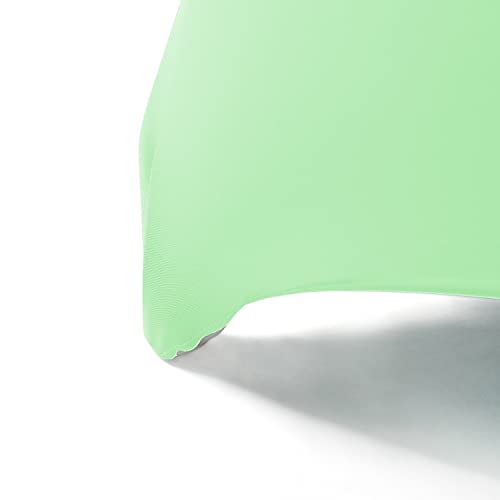 Image of Peomeise 6FT Spandex Table Cover Rectangular Stretch Spandex Tablecloth (Mint,6FT)