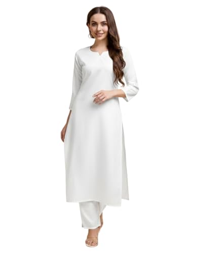 Image of Women's Cotton Silk Zari Kurta Pant Set