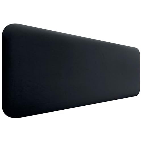 DHOME Cabecero Tapizado Liso Redondeado