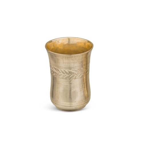 Image of K P Lab Verified Pure Bronze Kansa Glass | 400ml Handmade Bronze Glass | Certified Quality | Ayurvedic Benefits for Digestion & Immunity | Ideal for Gifting