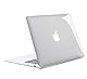 TECOOL Hülle Kompatibel mit Alten MacBook Air 13 Zoll 2010-2017 (A1466 A1369), Ultradünne Schutzhülle Hartschale Transparent Case, Kristallklar