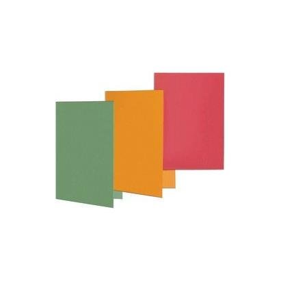 ELBA Porte-documents en carton manille sans impression Rouge Format A4