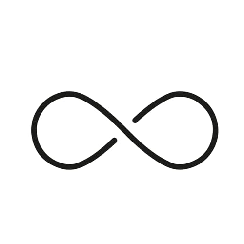 Infinito | Tatuaggio Temporaneo con Certificazione Cosmetica UE - L'Originale | Resistente all'Acqua + Vegano | Tatuaggio Rivoluzionario di 2 Settimane