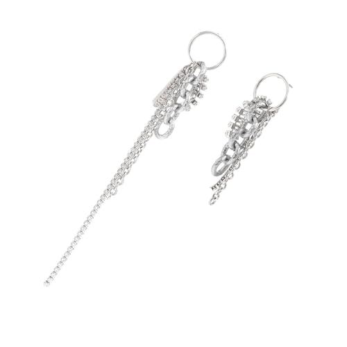 Lightweight Cubic Zirconia Tassels Dangle Earrings Gold Plated Stainless Steel for Special Occasions Styles Ear Jewelry