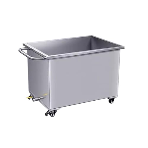 Fregadero comercial de pie para comedores con tanque grande de acero 2