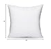 MoonRest® Premium Square Polyester 100% Cotton Fabric Filled with 100% Pure Virgin Synthetic Fiberfill Decorative Throw Pillow Insert Stuffer Form for Sofa Couch Cushion Bedroom 18x18”