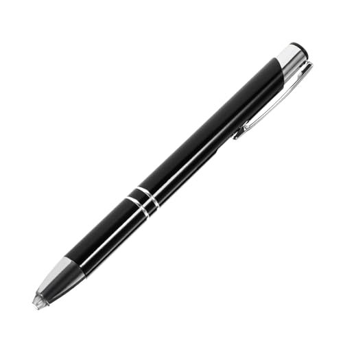 FIXOSHEE Bolígrafo Metálico de Bola Táctil Diseño Ergonómico para Oficina y Interior Color Negro Elegante y Cómodo Agarre