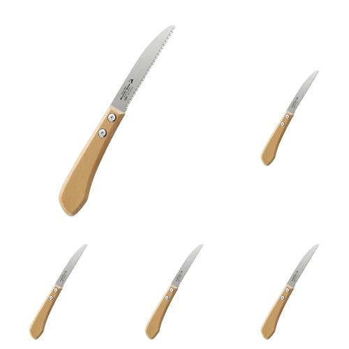 儀(Takagi) シャークソー クラフト鋸 万能用 片刃 刃渡り 105mm コンパクトサイズ 防サビ クリアコート 鋸 のこぎり 一般木材 集成材 合板 生木 プラスチック 竹 幅広い用途 細工 工作 切断作業 日本製 高儀 (× 5)