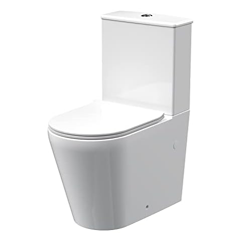 nuie NCG650 Freya Compact Rimless Toilet Set Cover