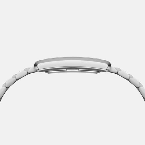 Image of Daniel Wellington Bound Analog Watch for Women with White Rectangle Dial & Silver Stainless Steel Bracelet Band Water Resistant Women's Wrist Watches - DW00100700K
