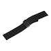 Imagen de QUARKZMAN Banda de Reloj de Silicona Magnética 22mm Liberación Rápida Correa de Repuesto de Goma Suave Impermeable con Hebilla Plegable de Metal Negro Negra