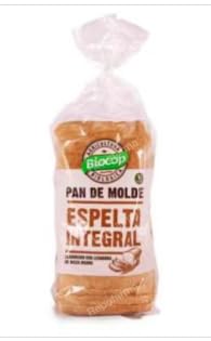 Pan de Molde de Espelta Integral con Masa Madre, Ecológico, 400 g. Pack de 2