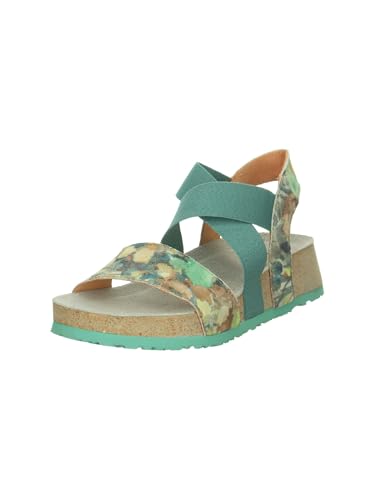 Sandales cuir Think! Koak vert 36 | Soulagez vos pieds sensibles avec élégance