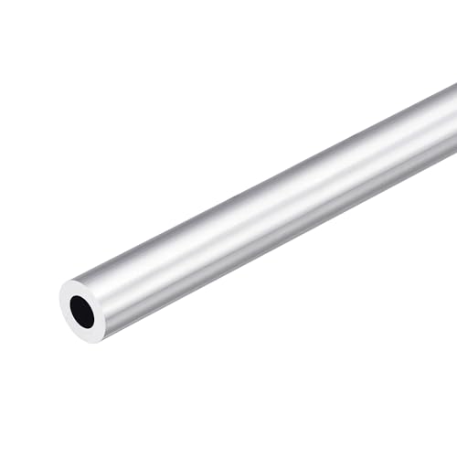 DMiotech (14mm OD x 8mm ID) 6063 Aluminum Round Tube 300mm Length Industry Metal Tubing for Machinery Frame Construction DIY Projects