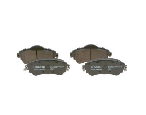 BOSCH Plaquettes de freins Avant Épaisseur 18,5mm 0 986 494 690 Compatible avec CITROËN C4 II 5 portes B7, NC C4 II Van / 3/5 portes NC