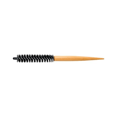 QLECXZI Cepillo pequeño con mango de Para madera para secar cabello corto, peine profesional para viajes, cepillo de peinado con cerdas de nailon.