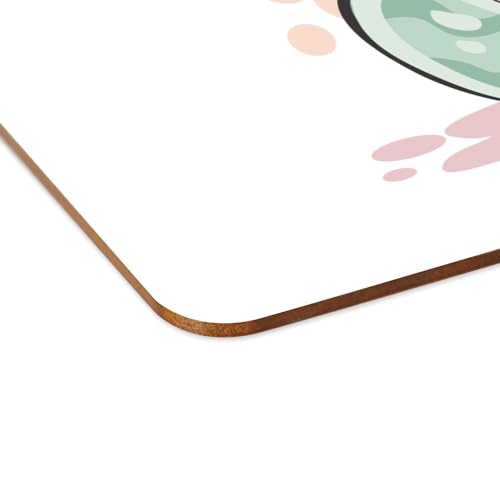 Set de table blanc en liège illustré grand format napperon chic