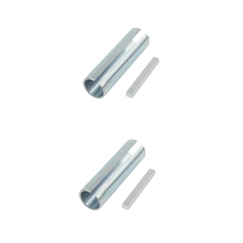 Unomor 2pcs 3/4'' 7/8'' Shaft Adapter Pulley Reducer Sleeve for Bushing Fit Belt Pulley Motor