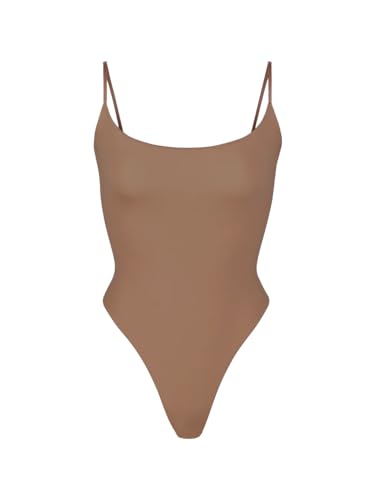 SHAPERX Women's Square Neck Bodysuit Fit Everybody