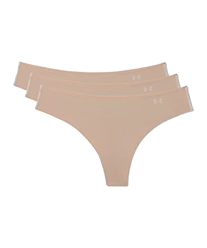 Image of Under Armour Women's UA Pure Stretch Thong 3-Pack XL Brown