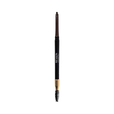 Revlon ColorStay Lápiz de Cejas con Cepillo en Espiral y Punta Angular (#220 Castaño Oscuro) Cover