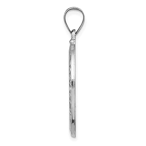 14k White Gold Saint Christopher Medal Necklace Charm Pendant Religious Patron St Fine Jewelry For Women Gifts For Her - Image 3