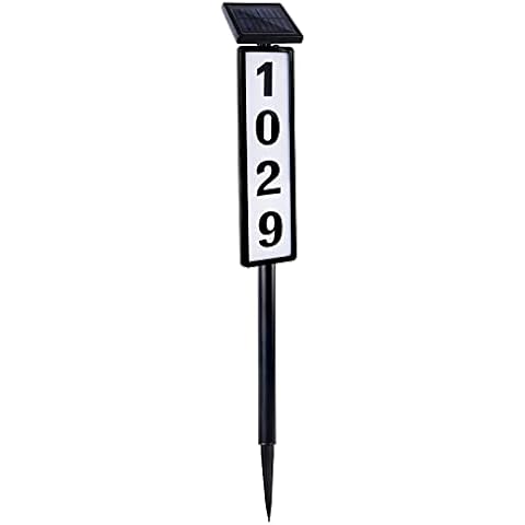 Ruiqas Solar House Number Sign with Lighting Cover