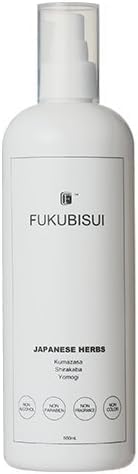福美水 FUKUBISUI 化粧水 500ml | 大容量 ポンプタイプ 敏感肌 乾燥肌 肌荒れ 低刺激 保湿 うるおい スキンケア 全身用 アルコールフリー 無添加 無香料 無着色 ヨモギ クマザサ シラカバ